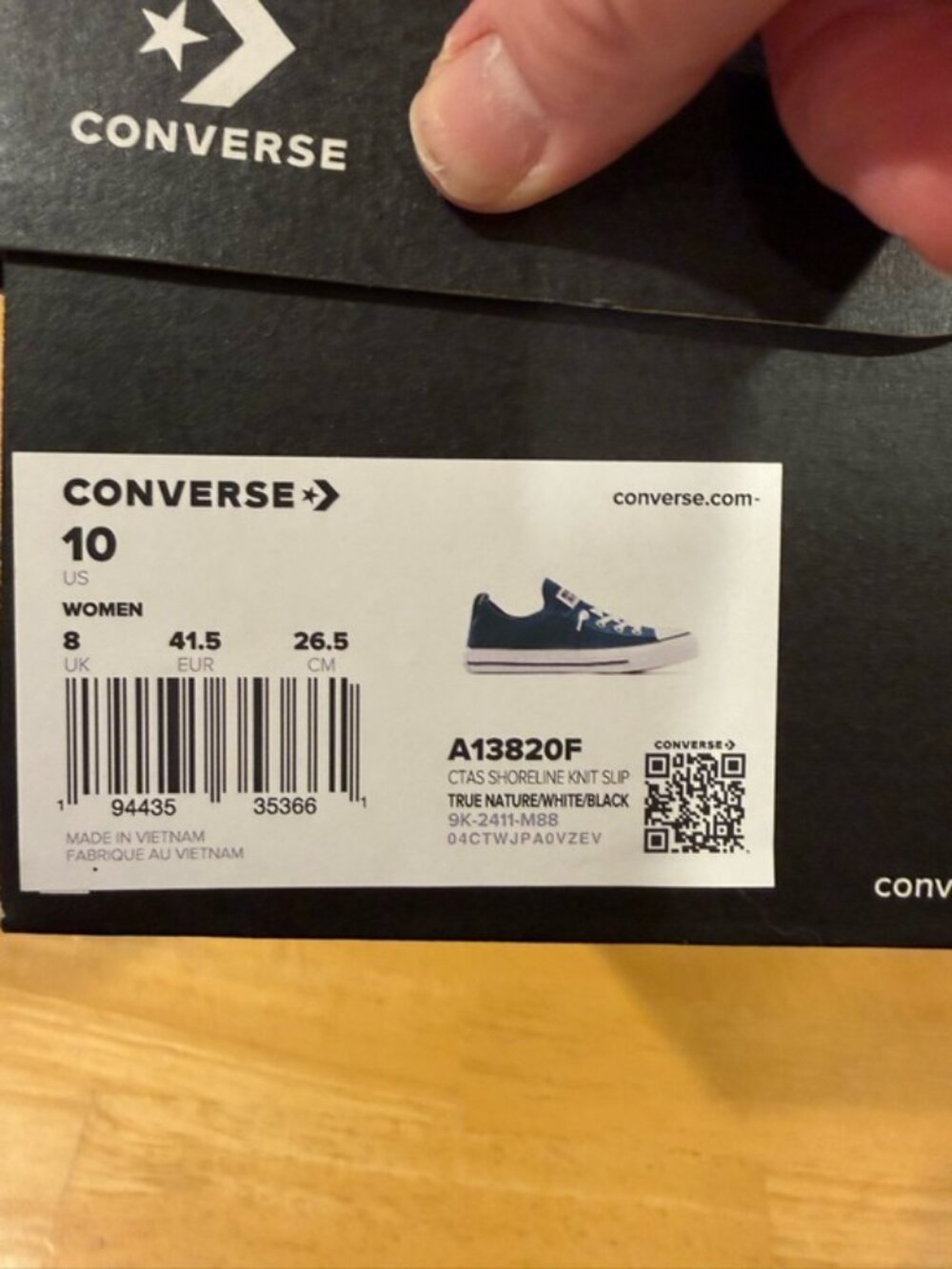 Converse Chuck Taylor All Star Shoreline Knit Slip On Sneakers Womens Sz 11 NWT - Picture 3 of 5